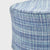 COTTON CHECK WOODEN PUFFY STOOL